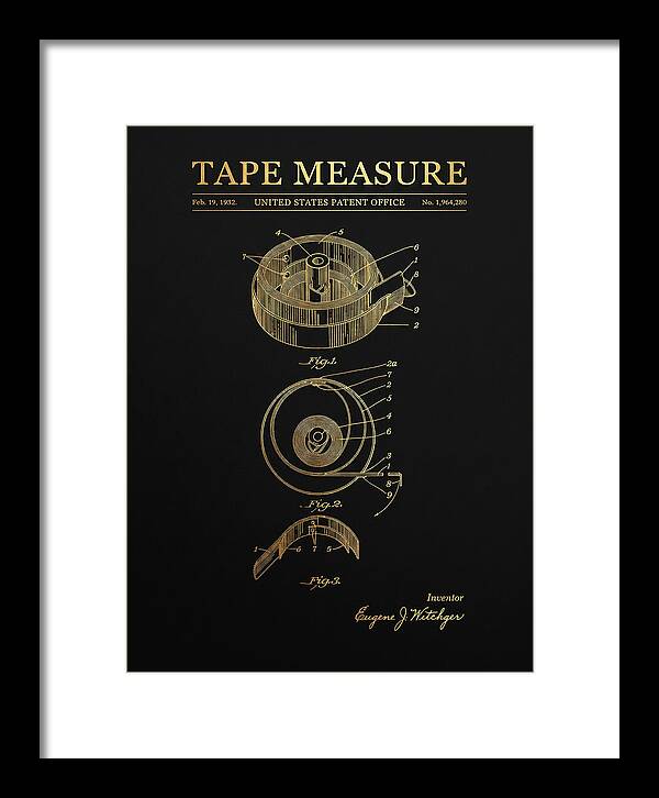 Tape Measure Gold Patent Us1964280a