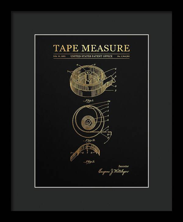Tape Measure Gold Patent Us1964280a