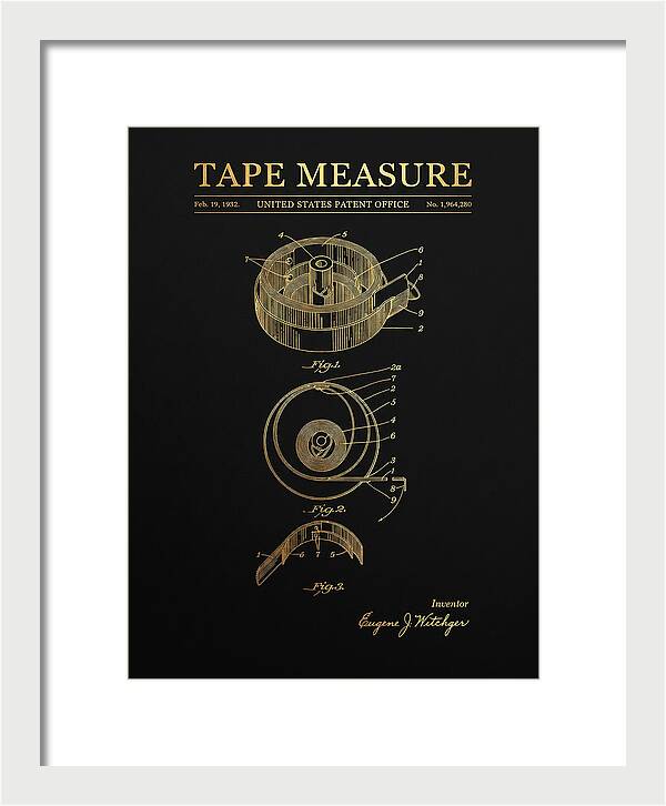 Tape Measure Gold Patent Us1964280a