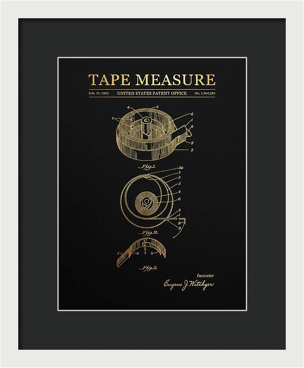 Tape Measure Gold Patent Us1964280a