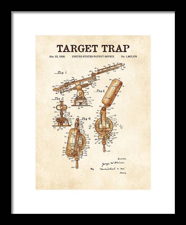 Target Trap Watercolor Patent Us1867578a