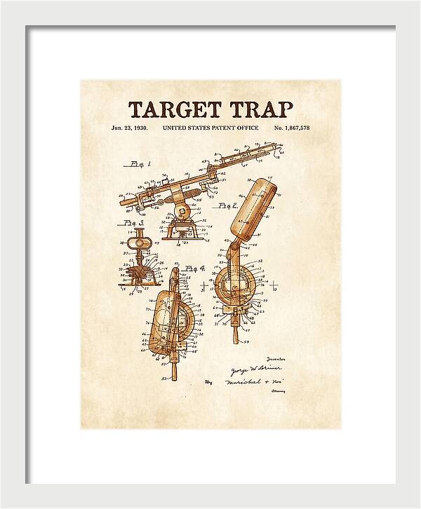 Target Trap Watercolor Patent Us1867578a