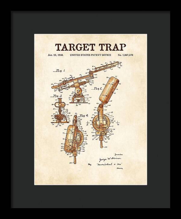 Target Trap Watercolor Patent Us1867578a