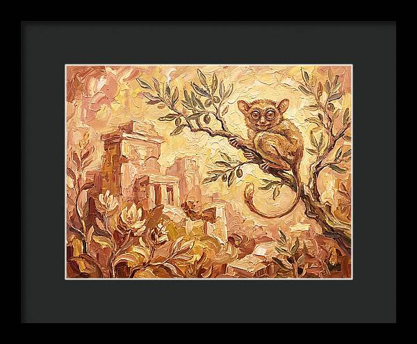 Tarsier Among Ancient Ruins