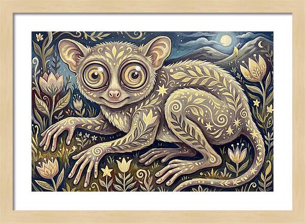 Tarsier In A Dreamy Landscape