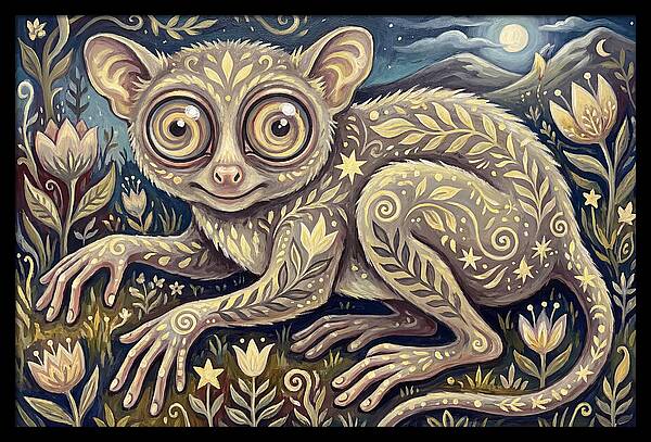 Tarsier In A Dreamy Landscape
