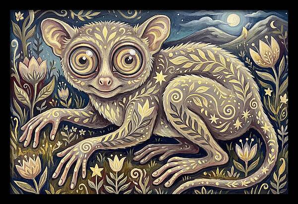 Tarsier In A Dreamy Landscape