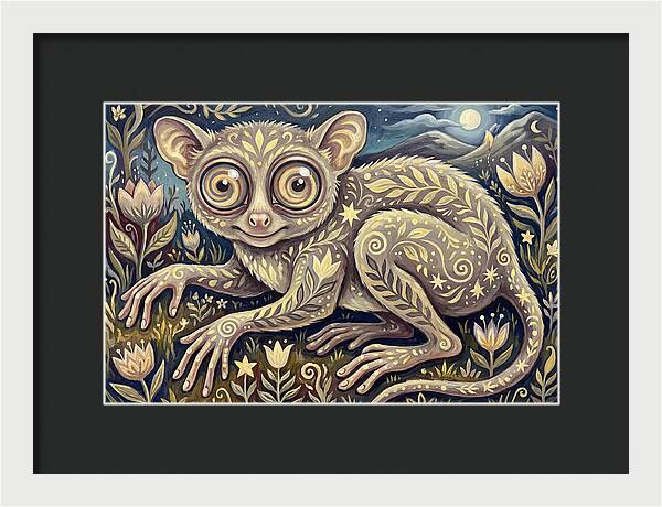 Tarsier In A Dreamy Landscape