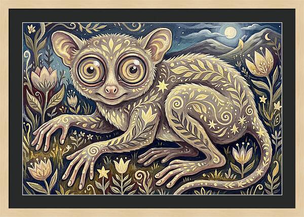 Tarsier In A Dreamy Landscape