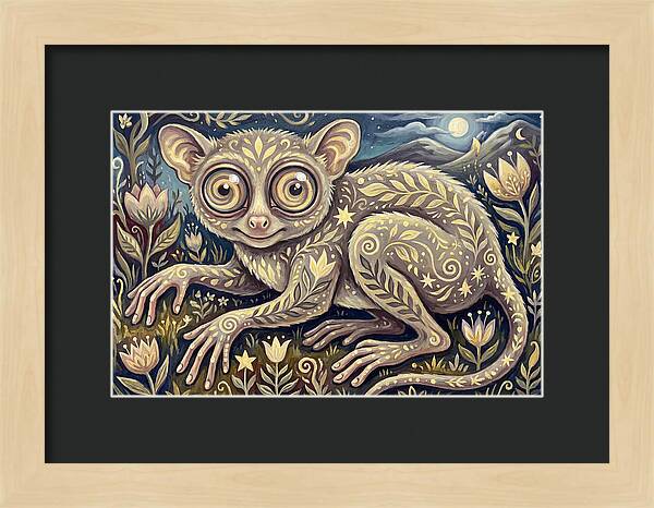 Tarsier In A Dreamy Landscape