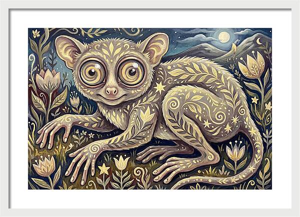 Tarsier In A Dreamy Landscape
