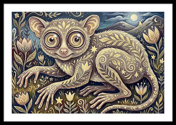 Tarsier In A Dreamy Landscape