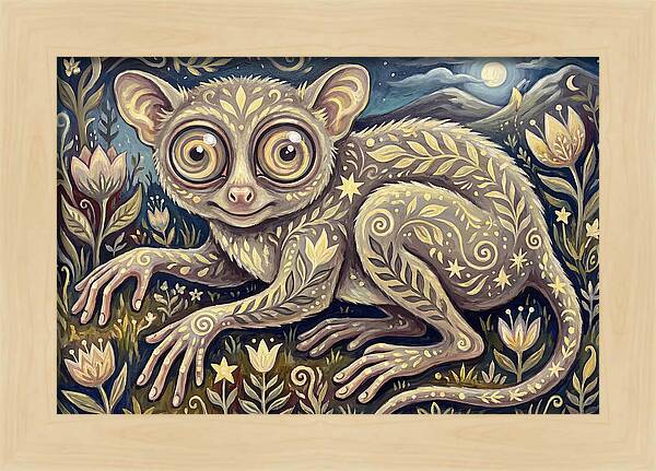 Tarsier In A Dreamy Landscape