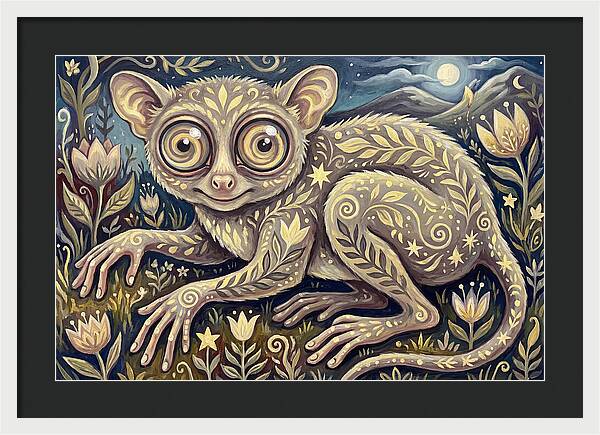 Tarsier In A Dreamy Landscape
