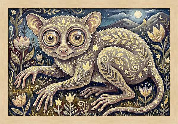 Tarsier In A Dreamy Landscape