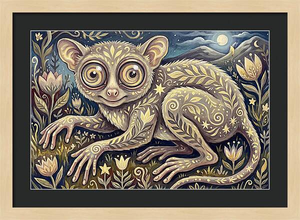 Tarsier In A Dreamy Landscape