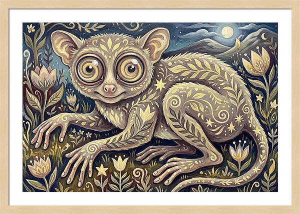 Tarsier In A Dreamy Landscape