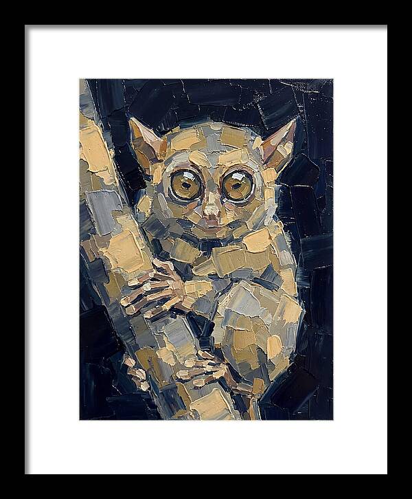 Tarsier In Palette Knife Style