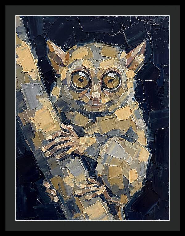Tarsier In Palette Knife Style