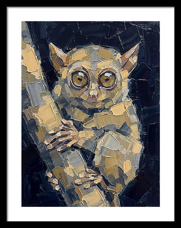 Tarsier In Palette Knife Style
