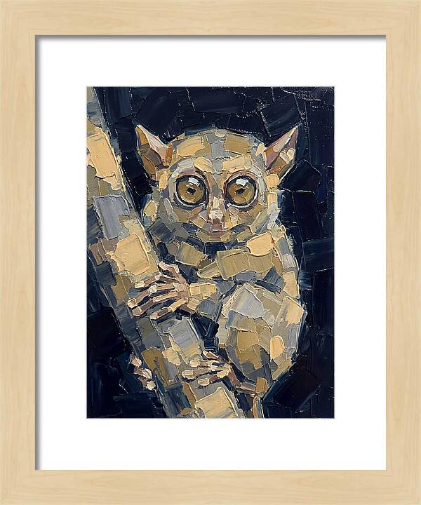 Tarsier In Palette Knife Style
