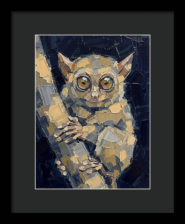 Tarsier In Palette Knife Style