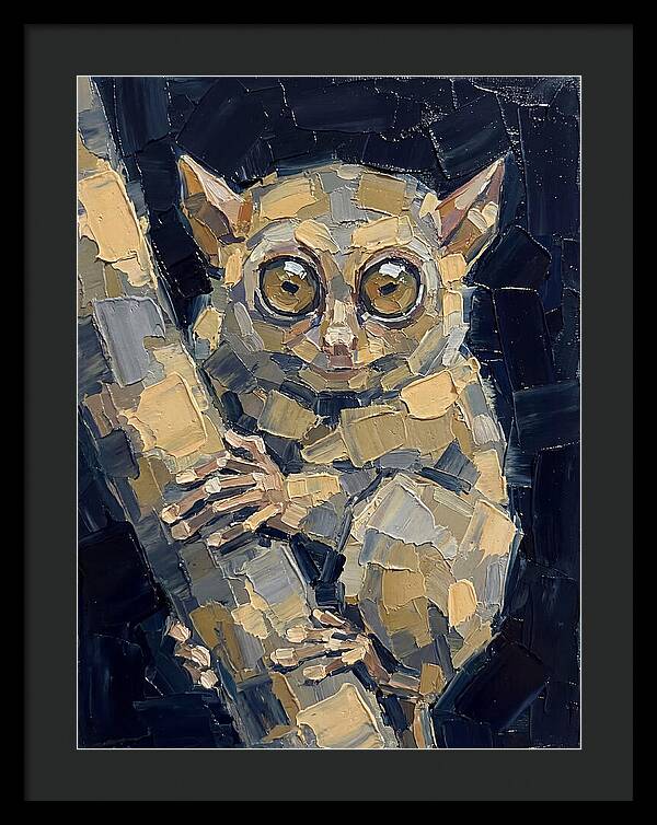 Tarsier In Palette Knife Style