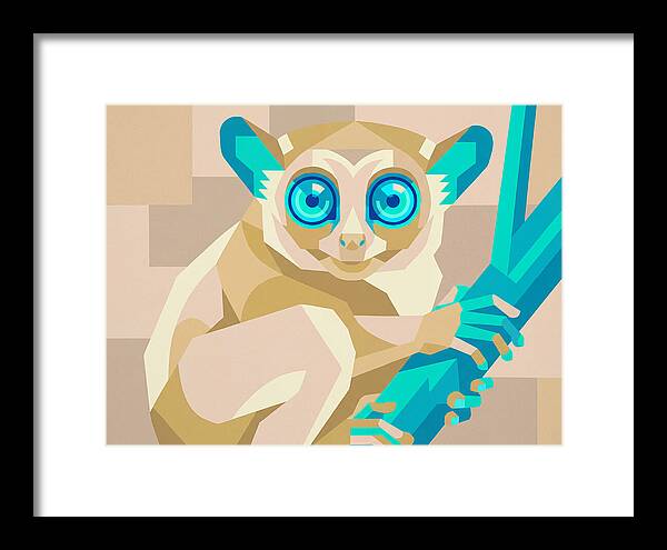 Tarsier In Pop Art Style