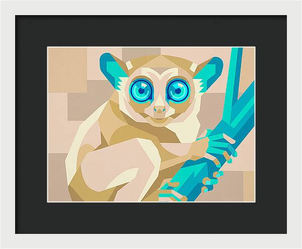 Tarsier In Pop Art Style