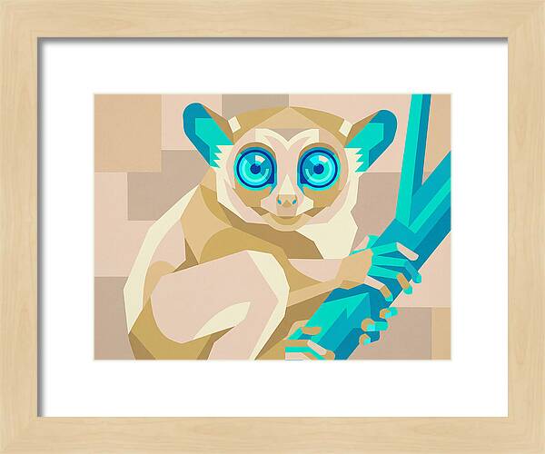 Tarsier In Pop Art Style