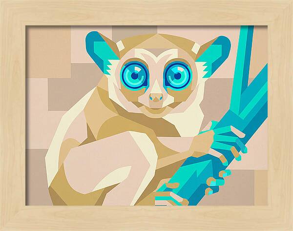 Tarsier In Pop Art Style