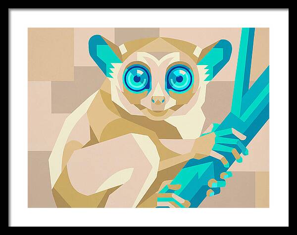 Tarsier In Pop Art Style