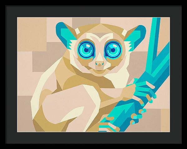 Tarsier In Pop Art Style