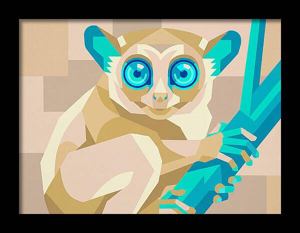 Tarsier In Pop Art Style