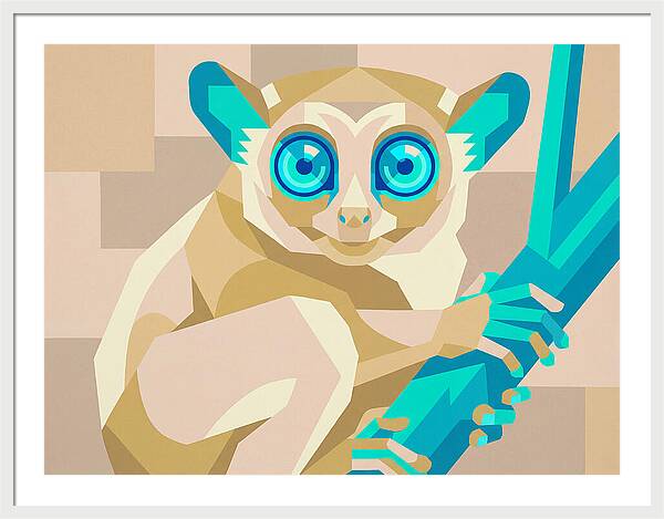 Tarsier In Pop Art Style
