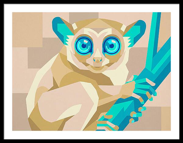 Tarsier In Pop Art Style