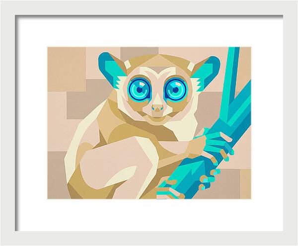 Tarsier In Pop Art Style