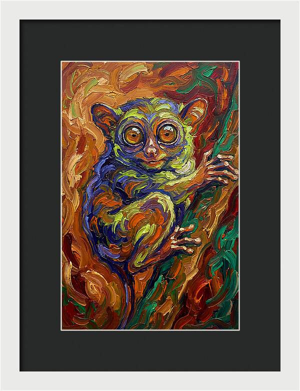 Tarsier In Vibrant Colors