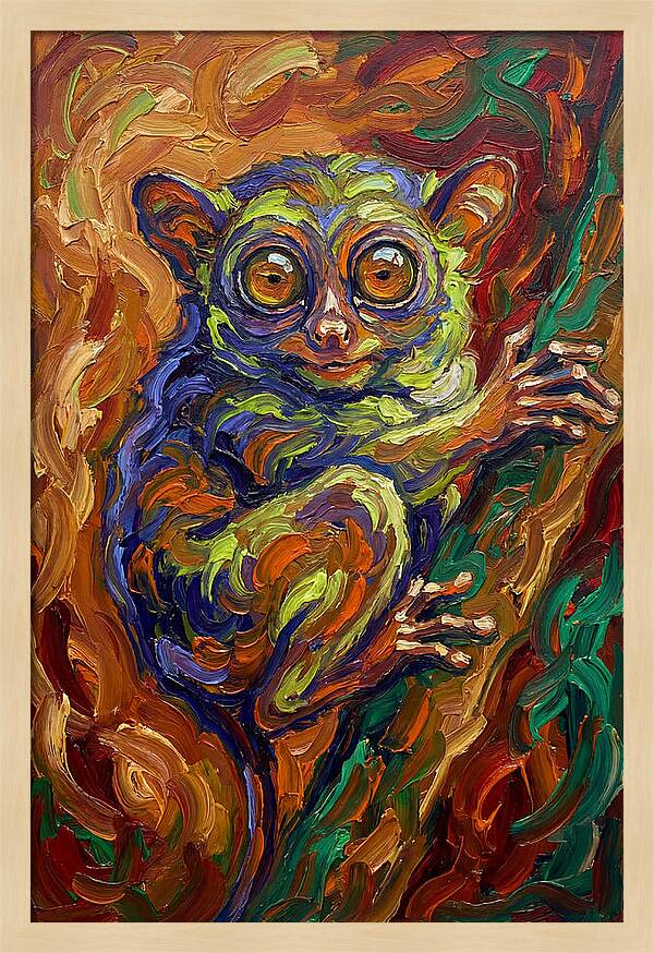 Tarsier In Vibrant Colors