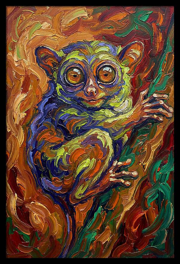 Tarsier In Vibrant Colors