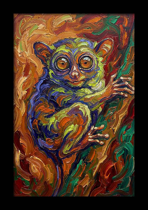 Tarsier In Vibrant Colors