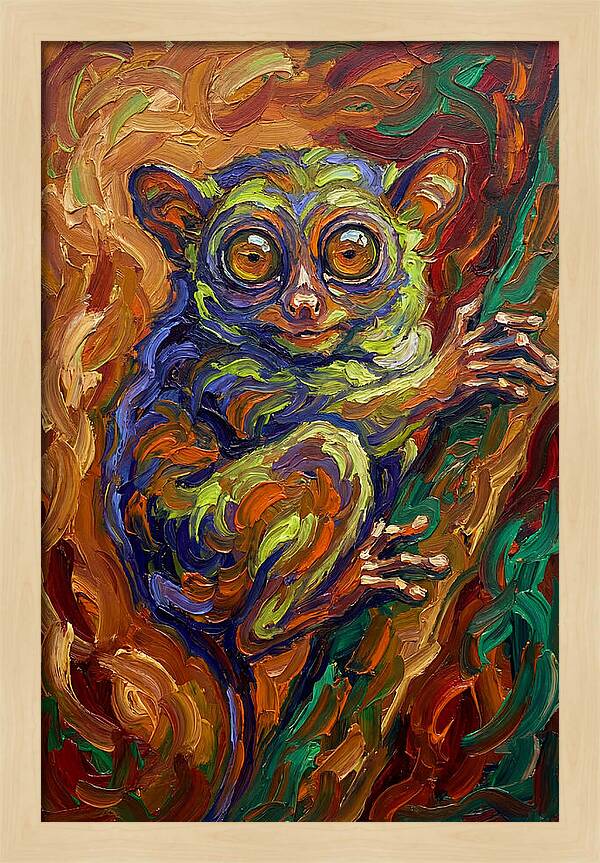 Tarsier In Vibrant Colors