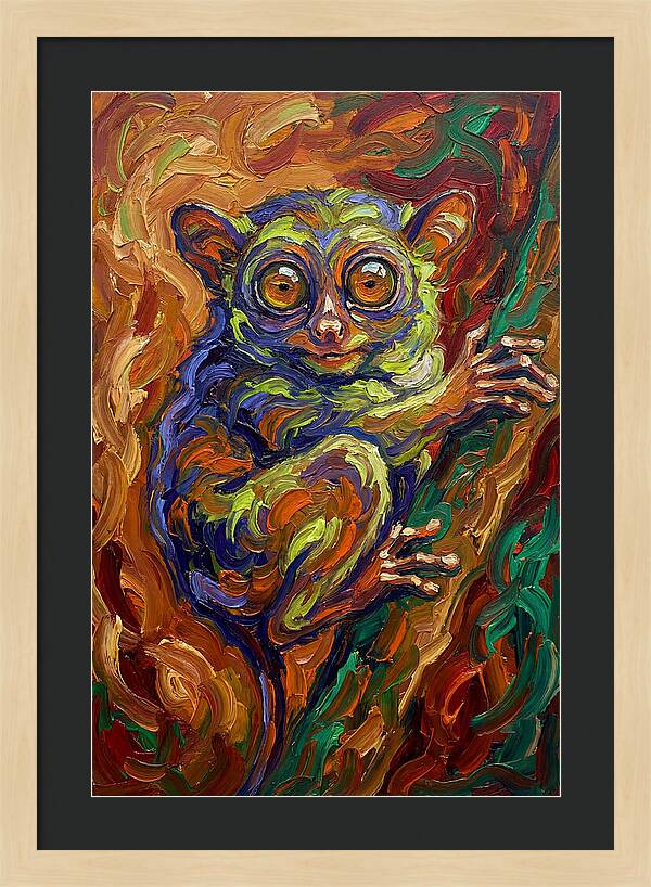 Tarsier In Vibrant Colors