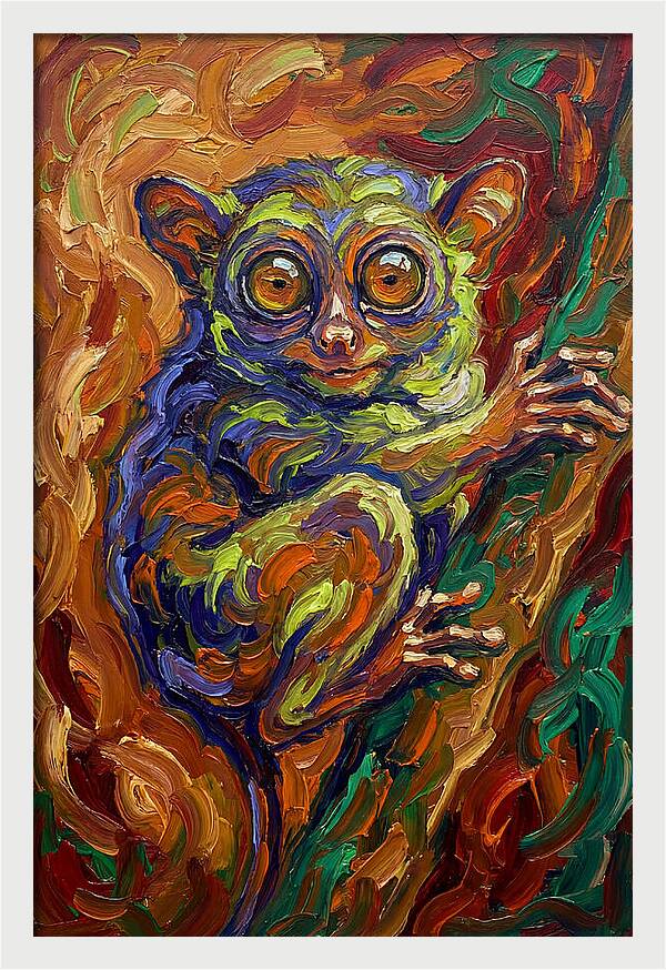 Tarsier In Vibrant Colors