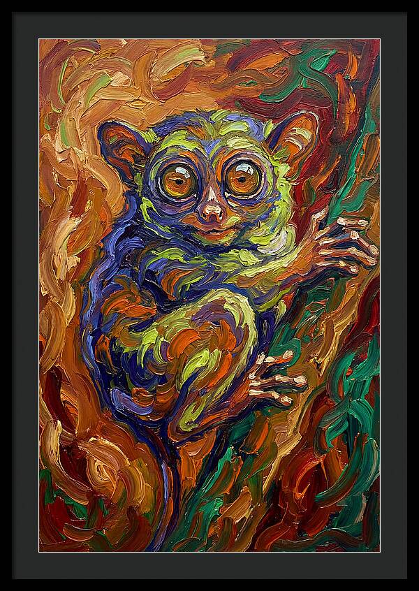 Tarsier In Vibrant Colors