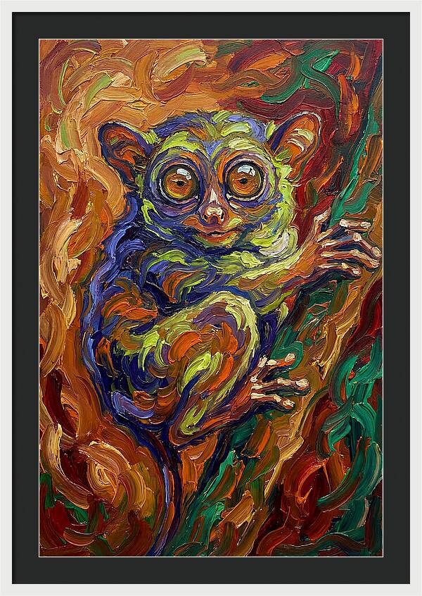 Tarsier In Vibrant Colors
