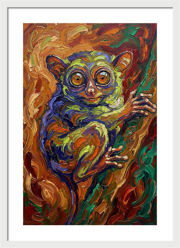 Tarsier In Vibrant Colors
