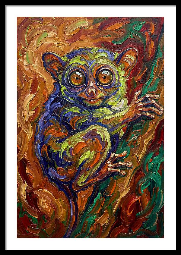 Tarsier In Vibrant Colors
