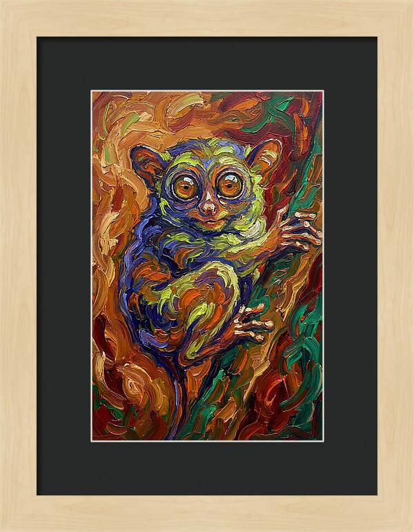 Tarsier In Vibrant Colors