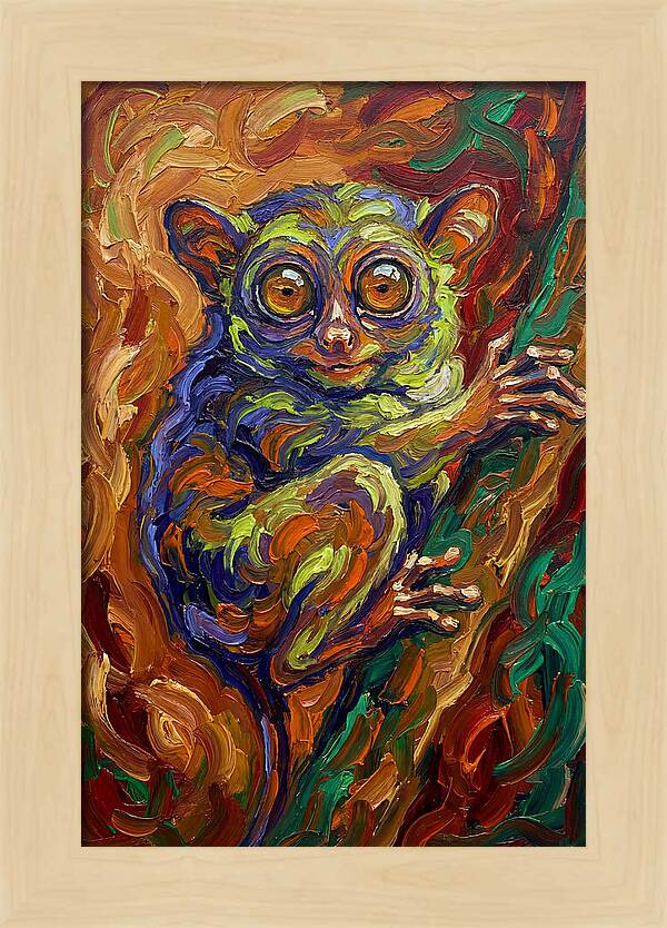 Tarsier In Vibrant Colors